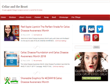 Tablet Screenshot of celiacandthebeast.com